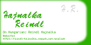 hajnalka reindl business card